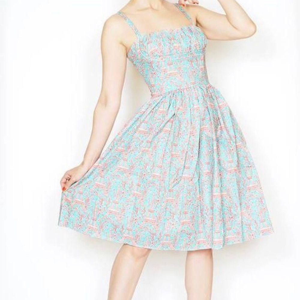 Bernie Dexter Frenchie Dress In Paris Print